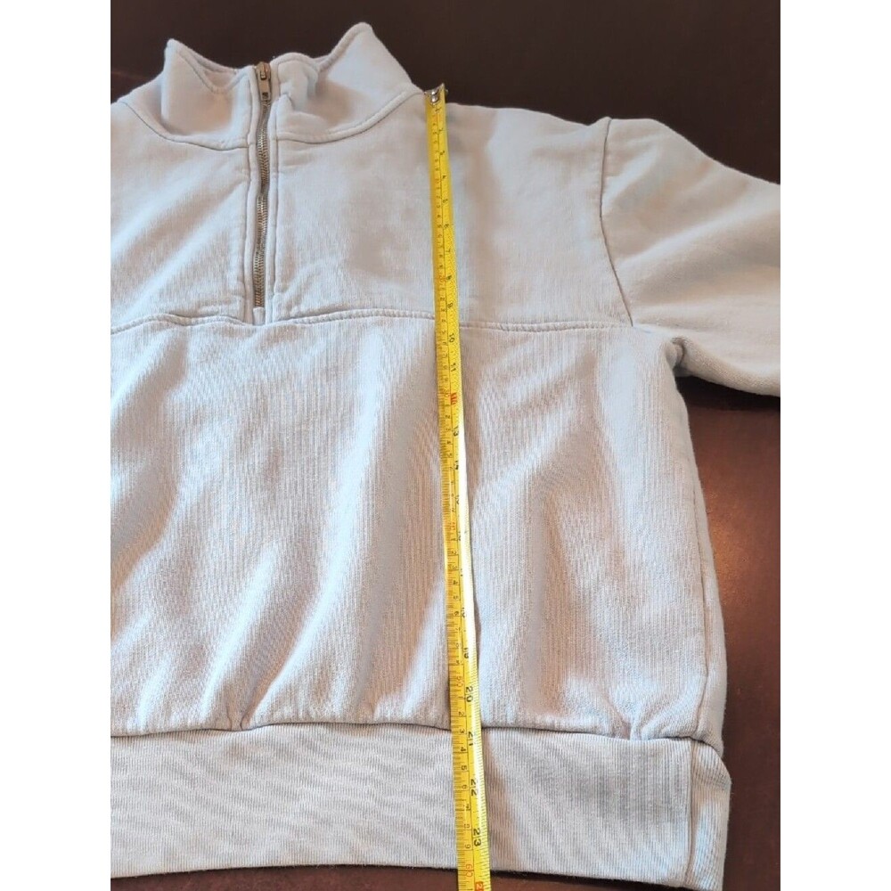 Brandy Melville | Quarter-Zip Sweatshirt | Light Lavender | OS - Picture 5 of 8